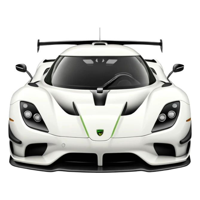 koniggseg jesko white look like real car  sticker