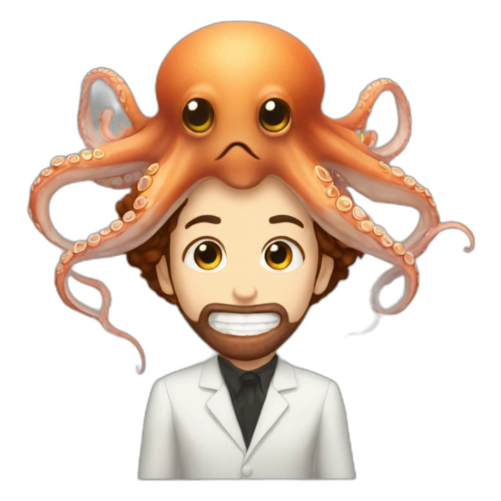 the unbearable lightness of being eating an octopus sticker