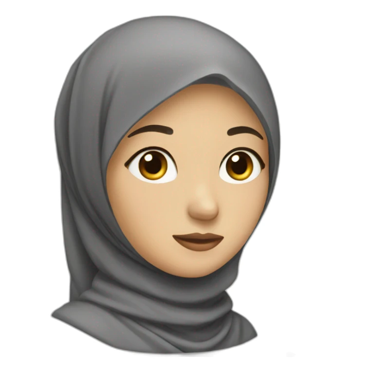 hijab asian female sticker