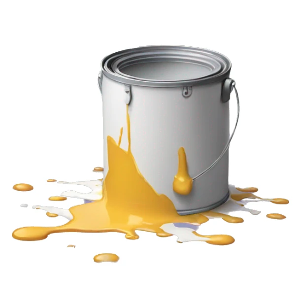 Spilled paint sticker