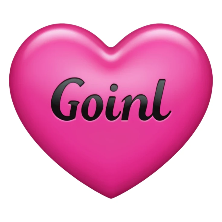 Hot pink heart that says good girl gone bad  sticker