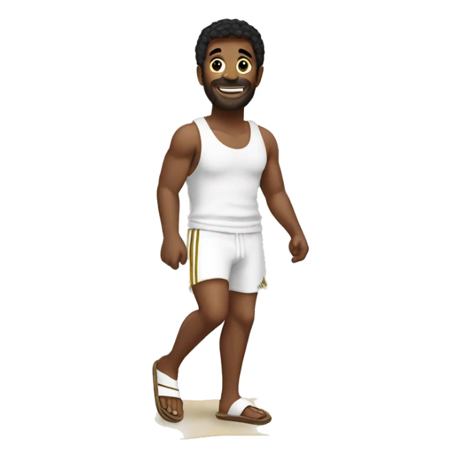 the emote shoud be a gif with dancing Adidas beach slippers sticker