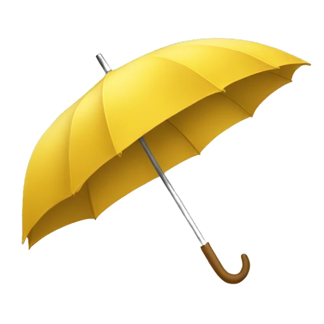 yellow umbrella  sticker