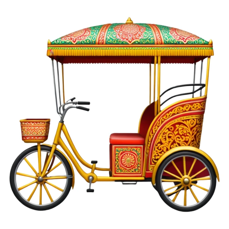 I want a bangladeshi rickshaw emoji sticker