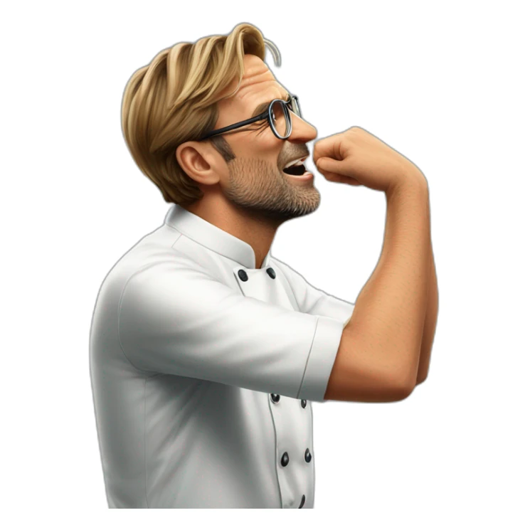 jurgen Klopp is doing "Italian chef's kiss" gesture sticker