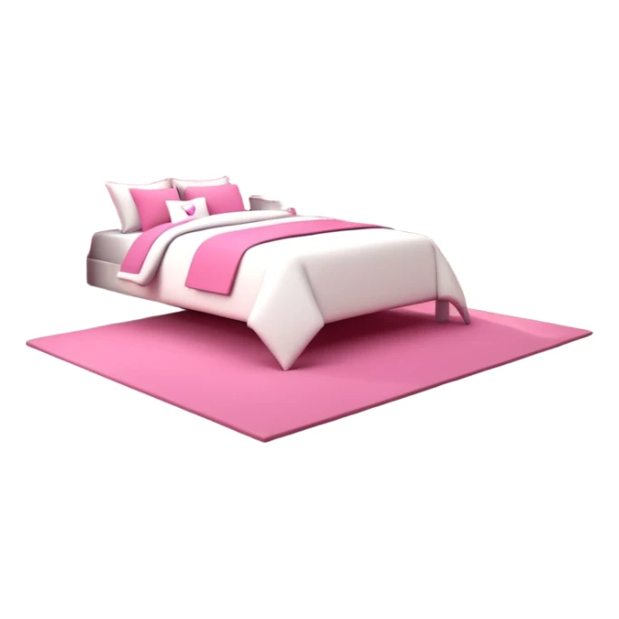 3D rendering realistic still life ultra detailed, HD, 5000x5000 pixels, girls bedroom in girly color scheme sticker