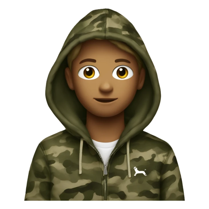 abercrombie & fitch camouflage hoodie sticker