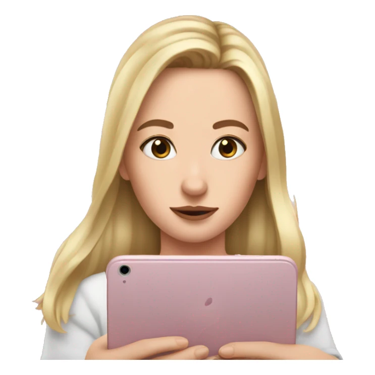 Lazy white girl scrolling on TikTok  sticker