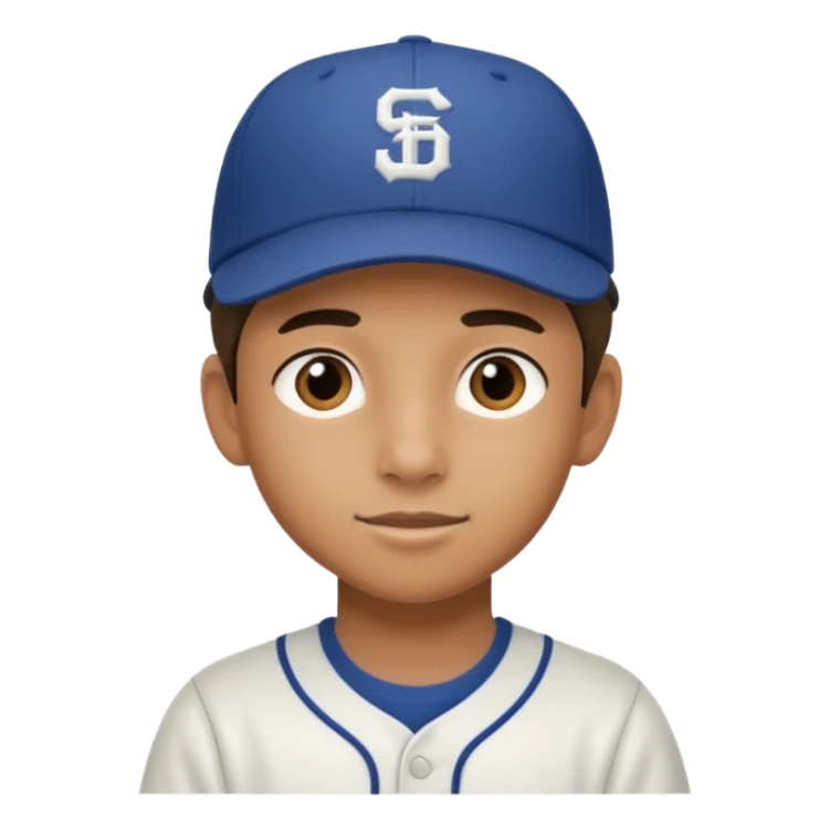 teenage boy with a baseball hat on sticker