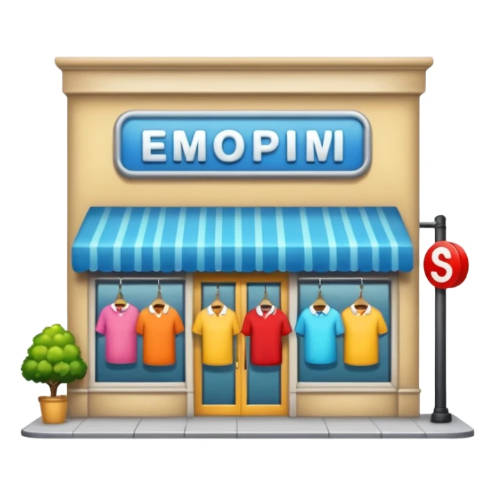 clothing store on the street sticker