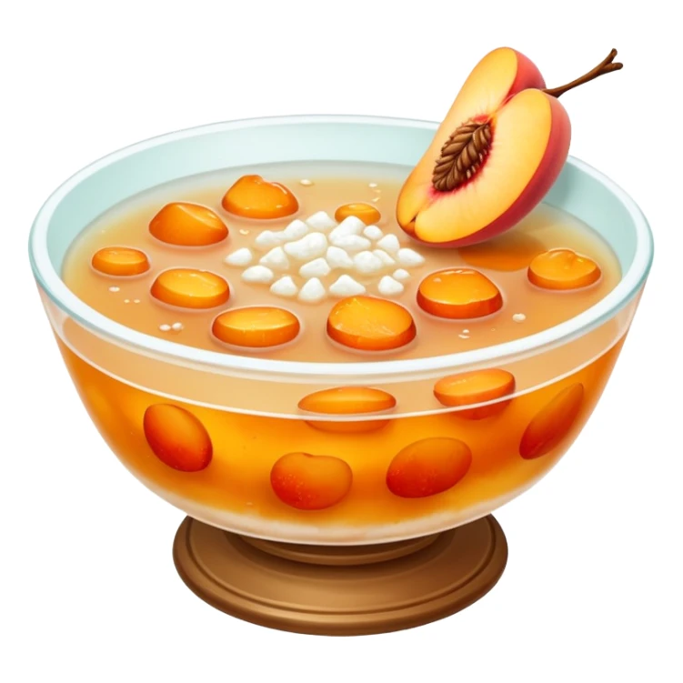 snow fungus and peach gum soup sticker