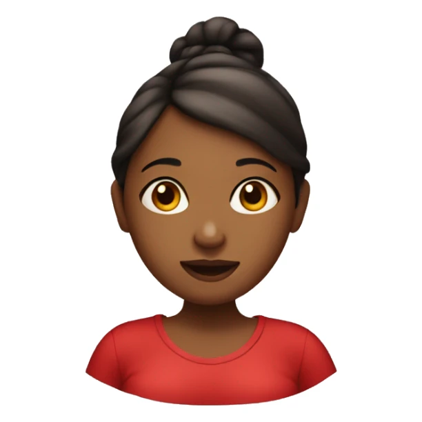 Pregnant girl in red sticker