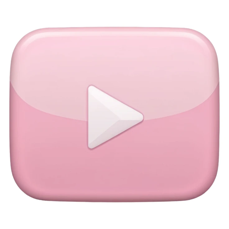 Pink pastel and white YouTube  sticker
