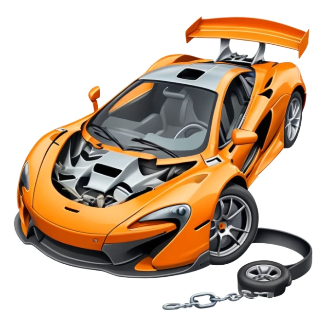 mclaren sportcar car crash another McLaren sticker