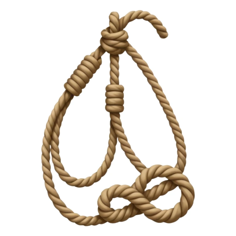 Noose around the neck emoji sticker