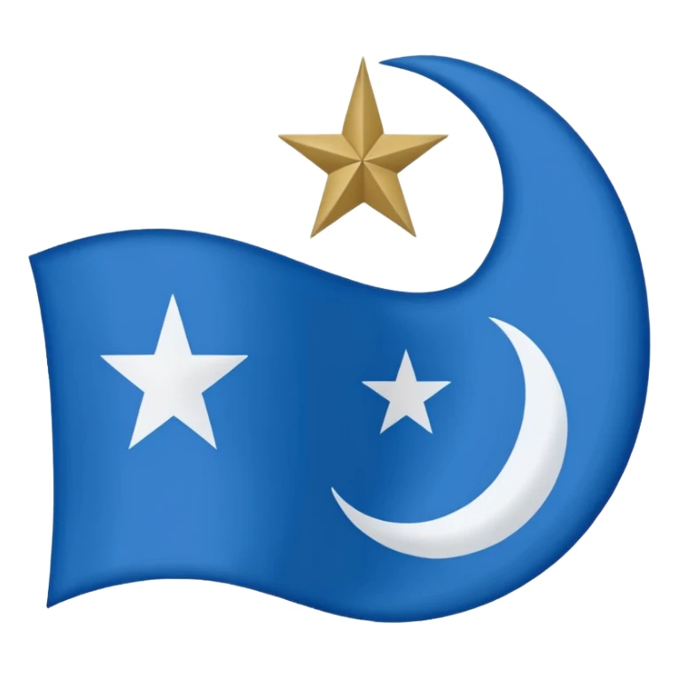The flag of Awdal state in somalia sticker
