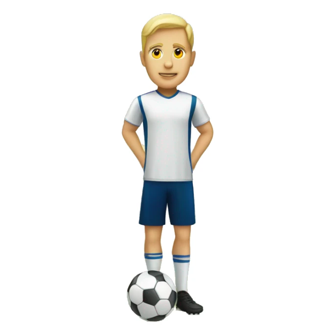 white person soccer in the park sticker