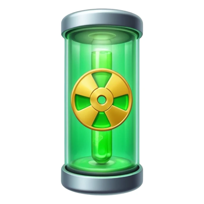 Uranium like inside a tube that we see on tiktok sticker