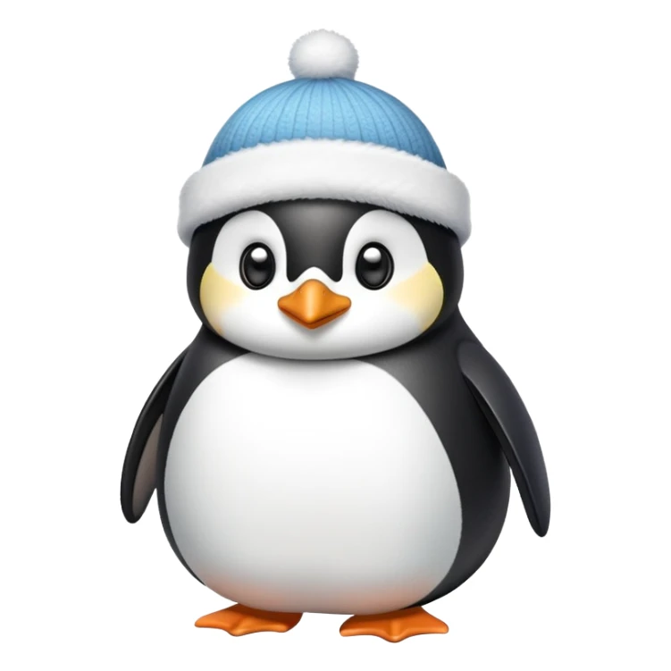 chim cánh cụt, đội mũ xinh sticker