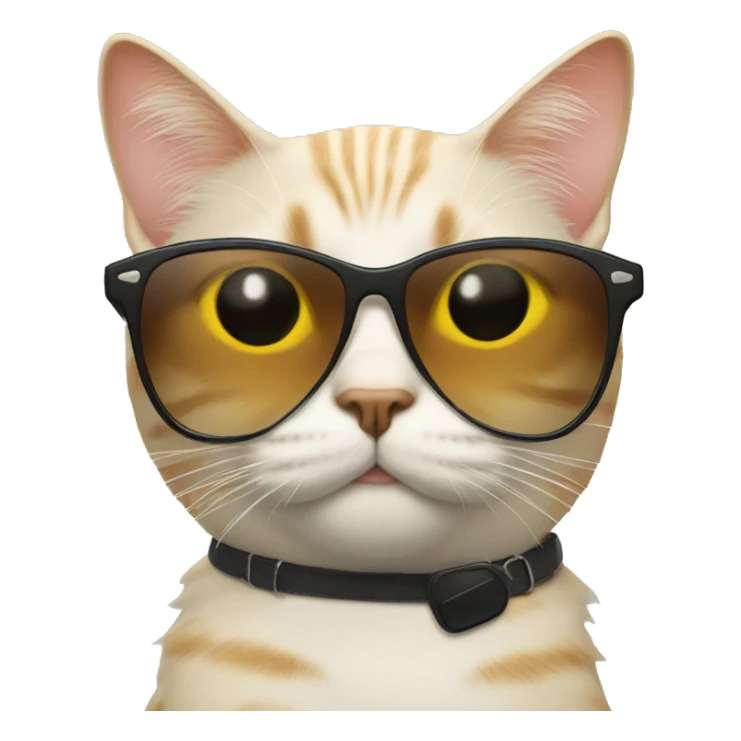 Cat with sunglasses sticker