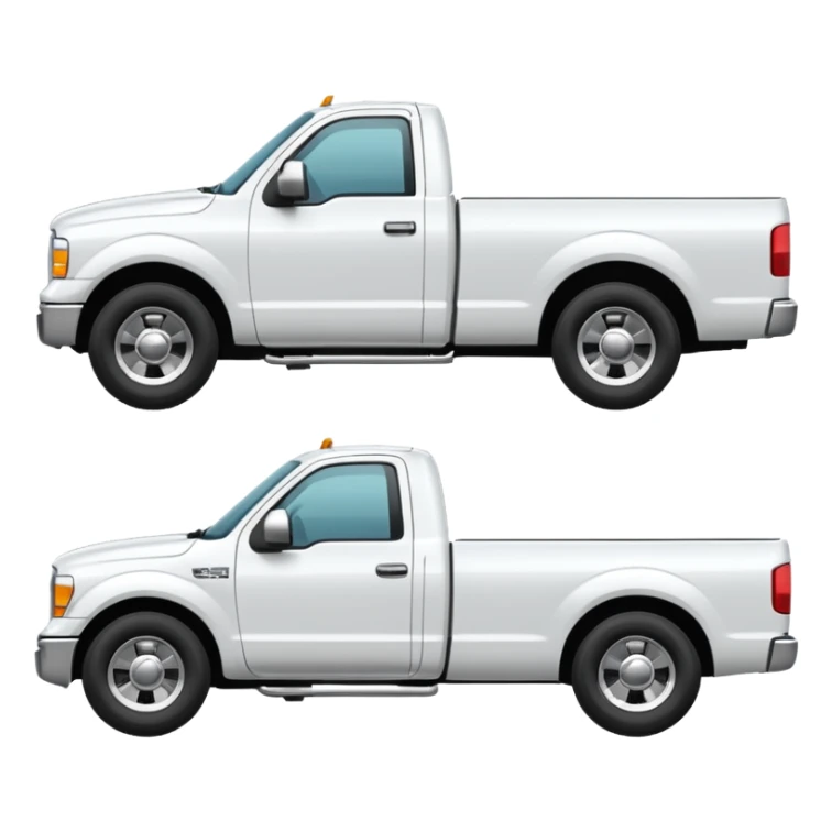 SINGLE WHITE PICKUP TRUCK SIDE VIEW "EllisDon"  sticker