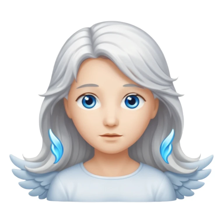 Angel with flowing silver hair





























 sticker