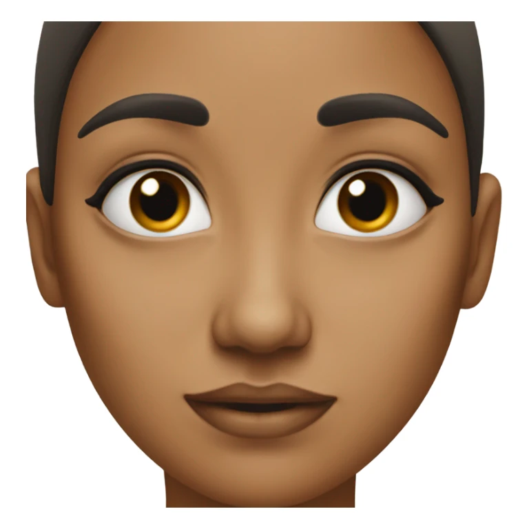 Woman with a big nose and a  black dot on her cheek  sticker