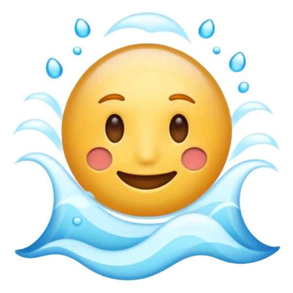 air purification emoji with a filter and clean air waves sticker