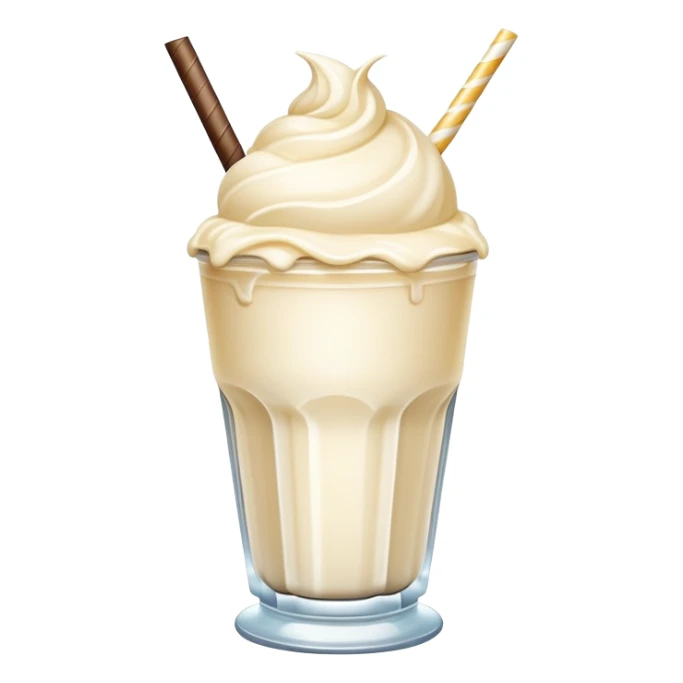 Milkshake with ice cream ball sticker
