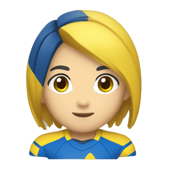 Yellow and blue mikasa volleyball sticker