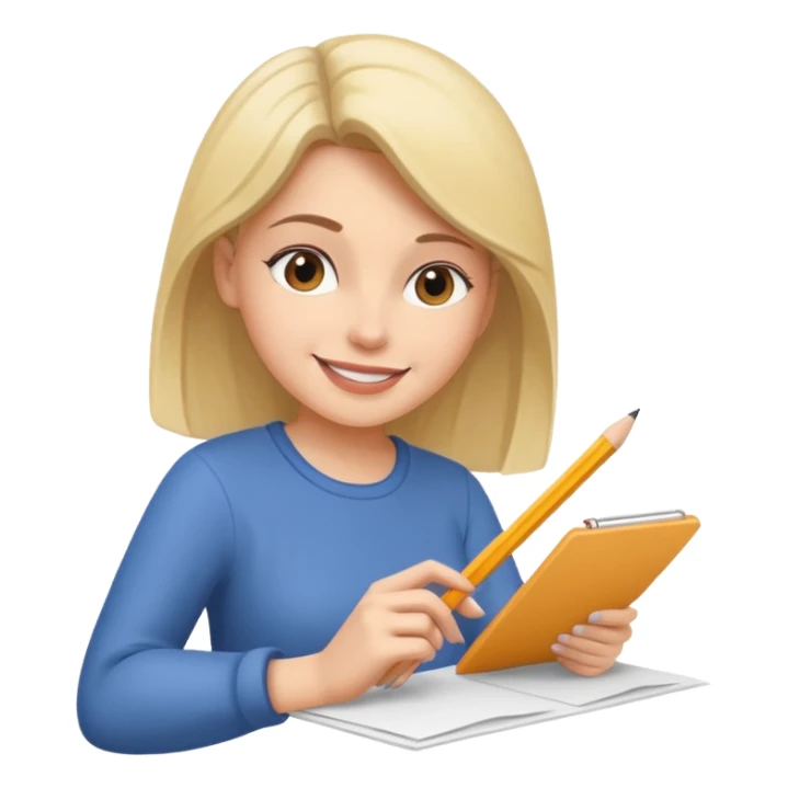 woman sketching. artist sticker