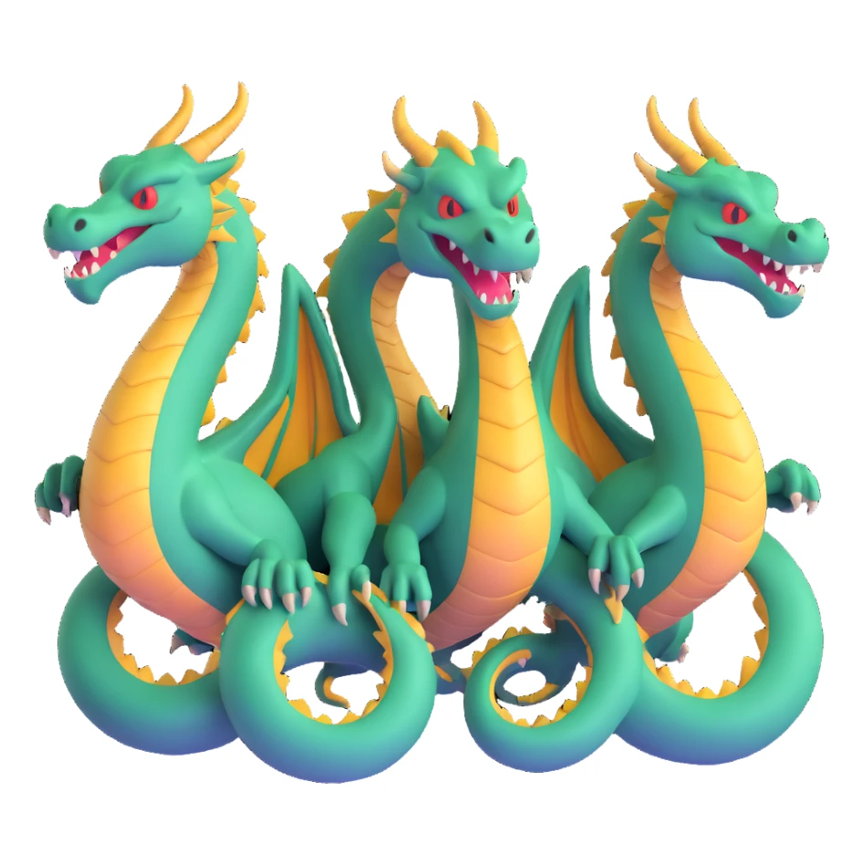 three-headed dragon Gorynych sticker