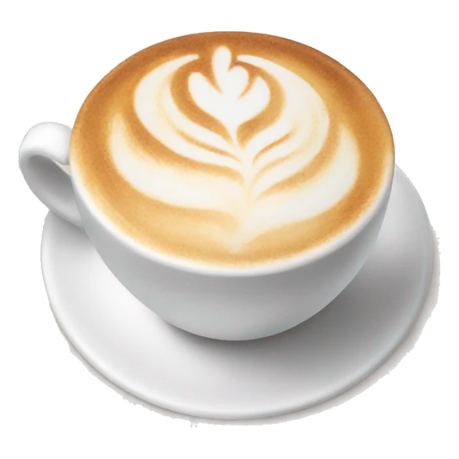 Big white cup of cappuccino  sticker