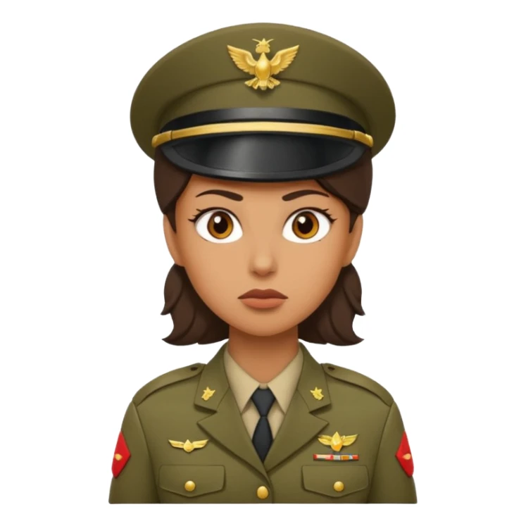 woman soldier  sticker