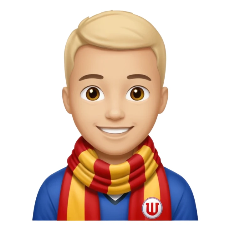 sports Fan with Team Scarf sticker