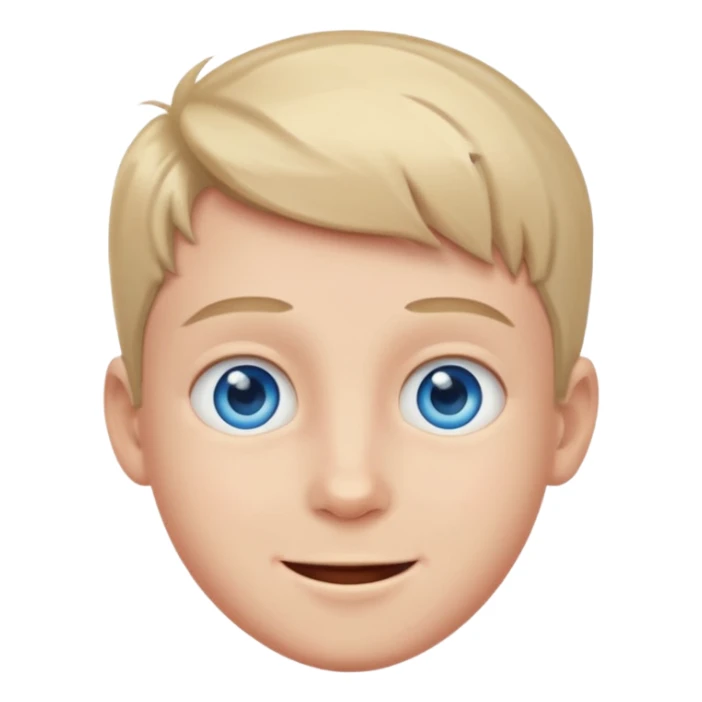 blue Boy happy sticker