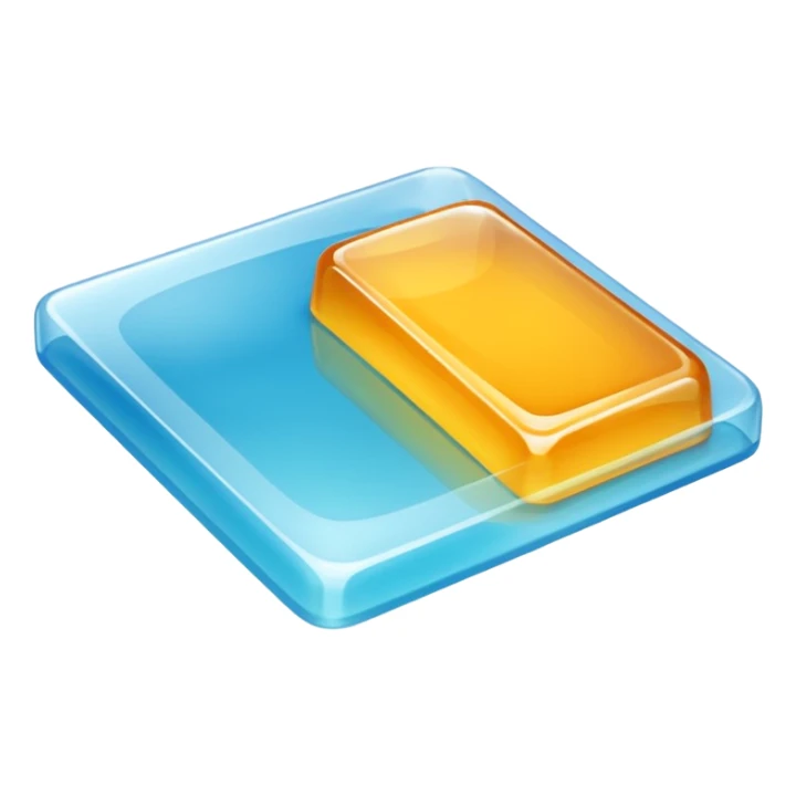 A leaf of gelatine sticker