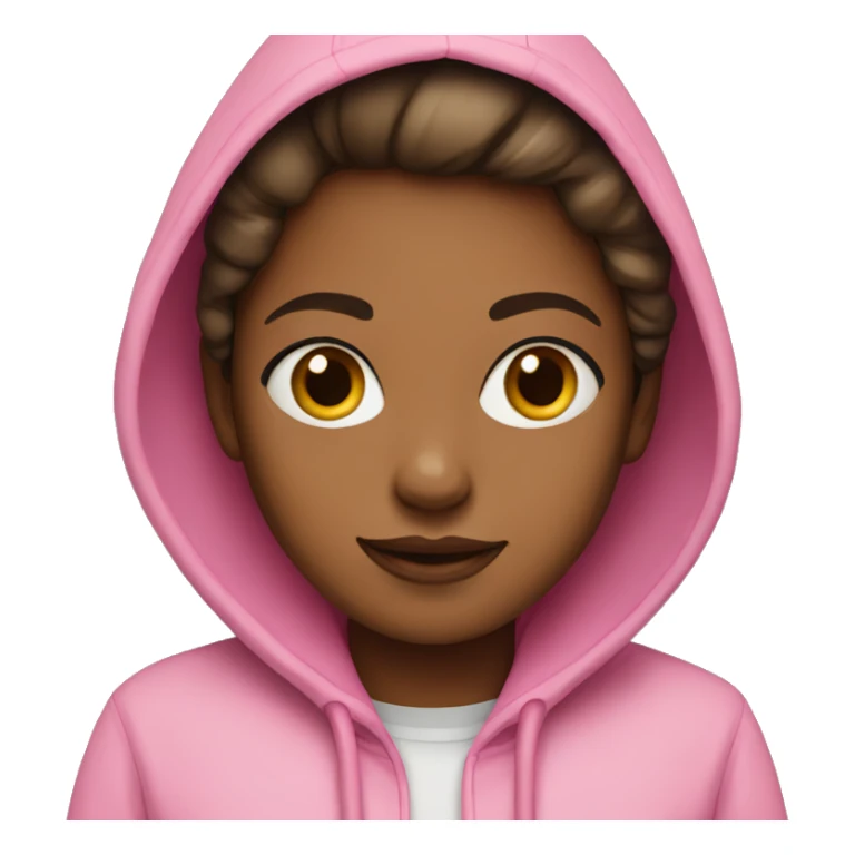 Girl in pink hoodie sticker