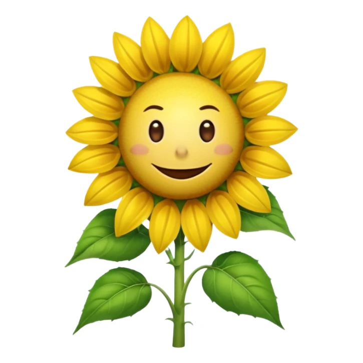 a picture of the sunflower from Plants vs. Zombies sticker