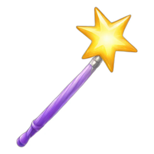 shiny magic wand sticker