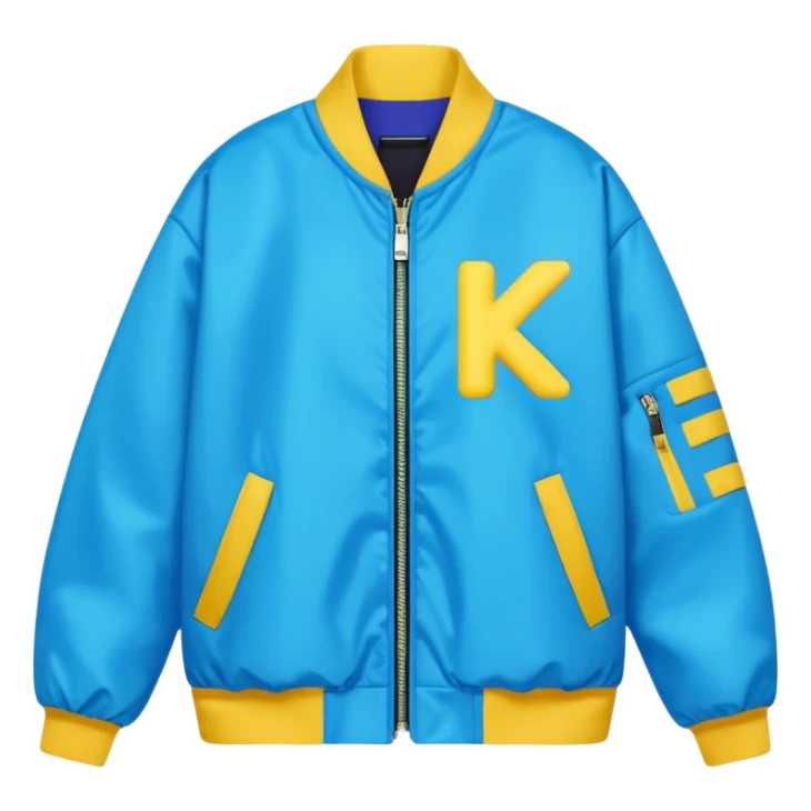 colorful k-pop style streetwear jacket sticker