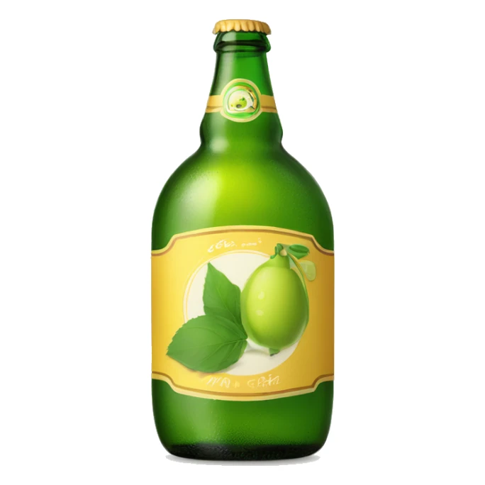 Botella de sidra asturiana escanciando sticker