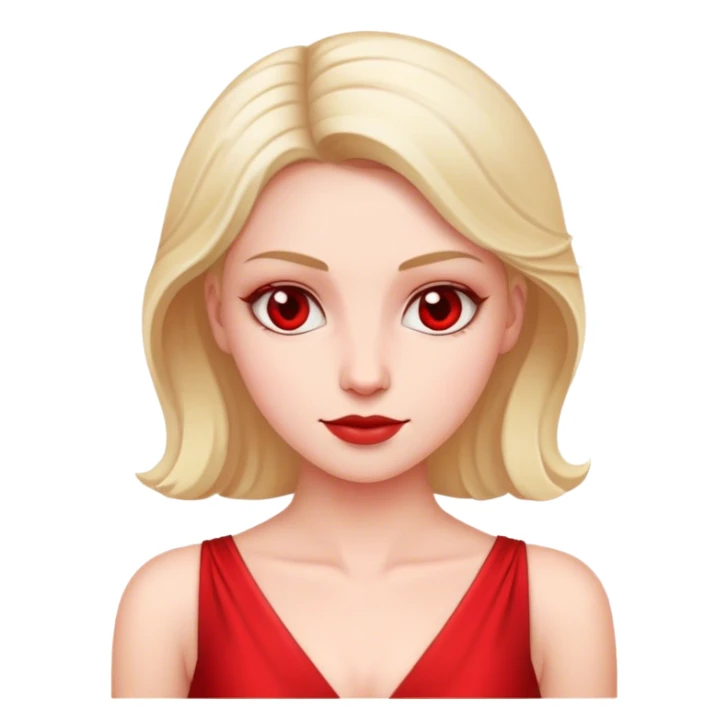 white conservative woman in red dress sticker