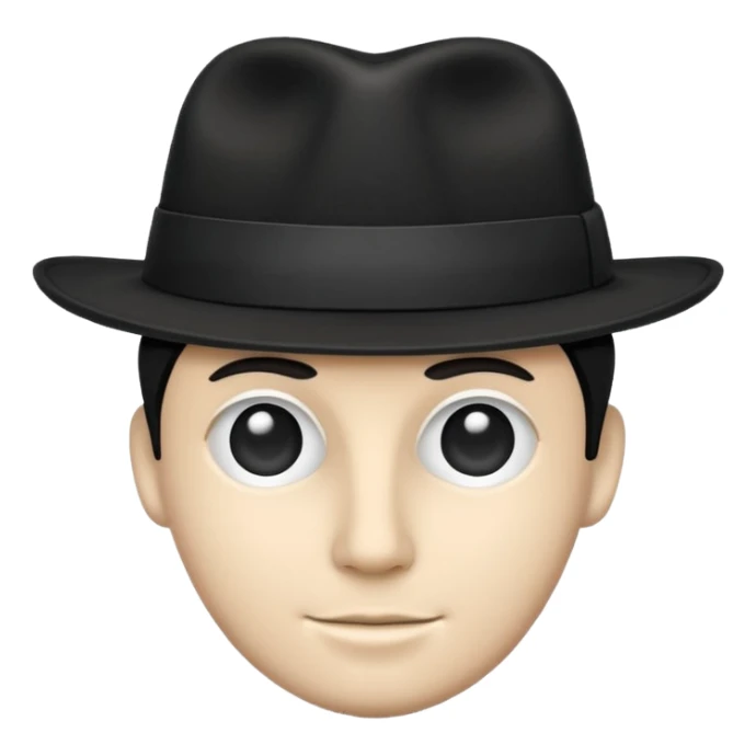 And a white stripe Black Fadora with no man or face or assecorys sticker