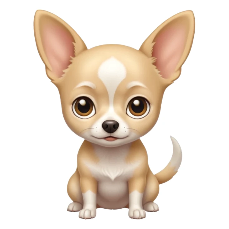 white chihuahua with short hair sticker