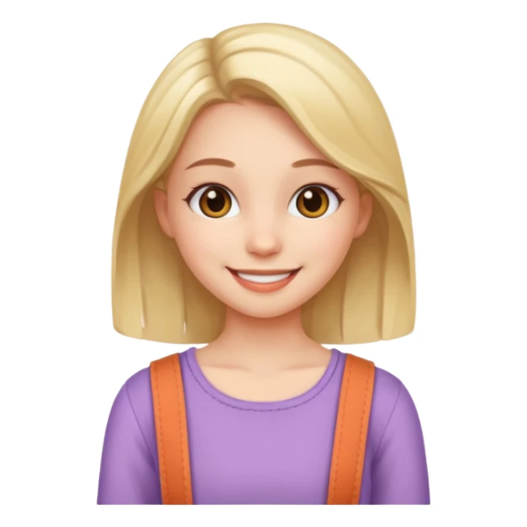 A girl with a super cute outfit sticker