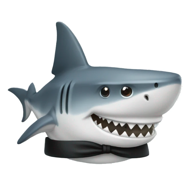 shark top hat sticker