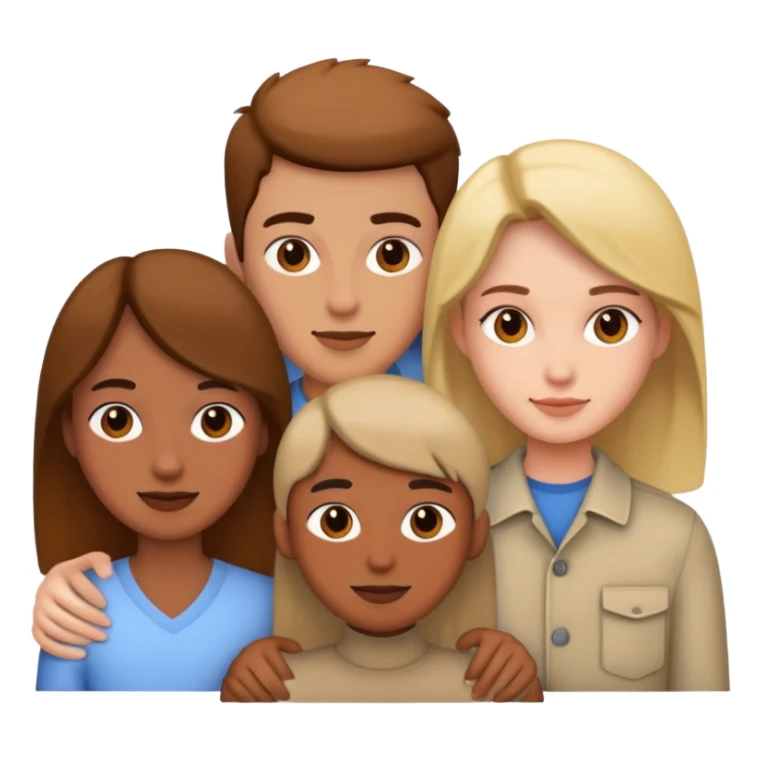 personne with friends sticker