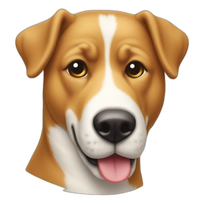 Chien qui bois de la bière avec un petit haricot sticker