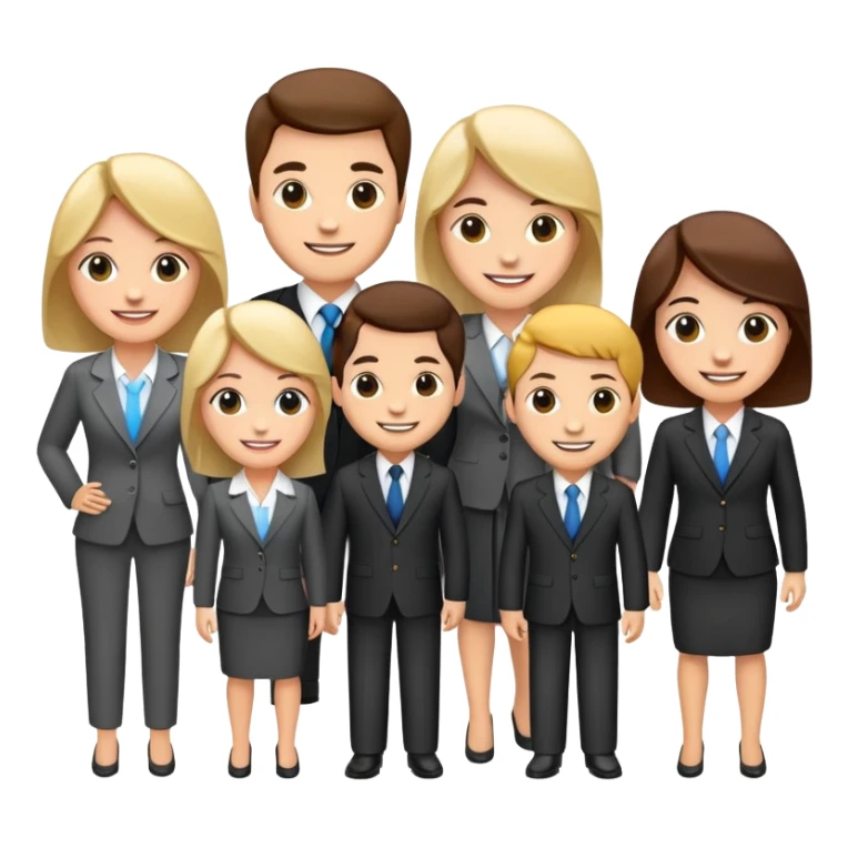 A team of the bank's best happy employees sticker